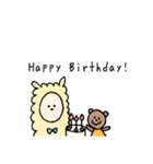 もこもこアルパカ気持ちを伝えるスタンプ（個別スタンプ：37）