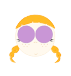 おさげGirl（個別スタンプ：1）