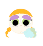 おさげGirl（個別スタンプ：4）