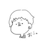 もちおんなとわんこ の すたんぷ。1（個別スタンプ：4）