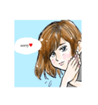 ちょw可愛っ♥女の子スタンプ（個別スタンプ：6）