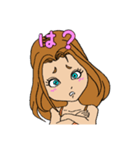 女の子挨拶（個別スタンプ：6）