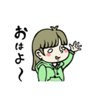 おんなのコの日常（個別スタンプ：1）