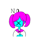 偏差値2の女の子（個別スタンプ：7）