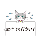 猫と私と家族の介護のスタンプ。利用者目線（個別スタンプ：14）
