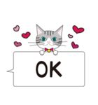 猫と私と家族の介護のスタンプ。利用者目線（個別スタンプ：21）