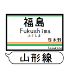 山形線(奥羽本線) 駅名 シンプル＆いつでも（個別スタンプ：1）