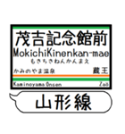 山形線(奥羽本線) 駅名 シンプル＆いつでも（個別スタンプ：15）