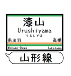 山形線(奥羽本線) 駅名 シンプル＆いつでも（個別スタンプ：21）