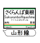 山形線(奥羽本線) 駅名 シンプル＆いつでも（個別スタンプ：27）