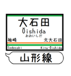 山形線(奥羽本線) 駅名 シンプル＆いつでも（個別スタンプ：31）