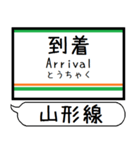 山形線(奥羽本線) 駅名 シンプル＆いつでも（個別スタンプ：37）