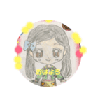 ヒナちゃんのお絵描き（個別スタンプ：1）