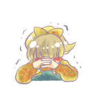 照れ顔こまち（個別スタンプ：15）
