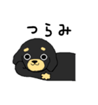 ブラックタンの子犬3（個別スタンプ：36）