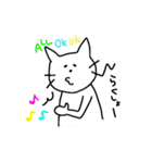 白猫ジョニー（個別スタンプ：5）
