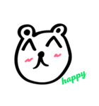 こどもの手書きイラスト② くまさん（個別スタンプ：11）