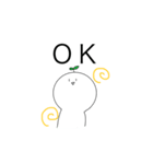 ちょっと毒舌な白い奴（個別スタンプ：3）