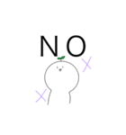 ちょっと毒舌な白い奴（個別スタンプ：4）