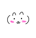 顔文字のモジコとモジオ（個別スタンプ：1）