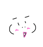 顔文字のモジコとモジオ（個別スタンプ：3）