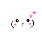 顔文字のモジコとモジオ（個別スタンプ：5）