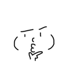 顔文字のモジコとモジオ（個別スタンプ：21）