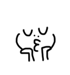 顔文字のモジコとモジオ（個別スタンプ：22）