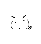 顔文字のモジコとモジオ（個別スタンプ：35）