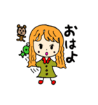 女の子の1日6v6（個別スタンプ：1）