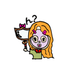 女の子の1日6v6（個別スタンプ：3）