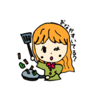 女の子の1日6v6（個別スタンプ：5）