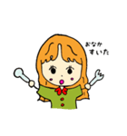 女の子の1日6v6（個別スタンプ：6）