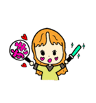 女の子の1日6v6（個別スタンプ：11）