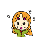 女の子の1日6v6（個別スタンプ：14）