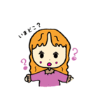 女の子の1日6v6（個別スタンプ：16）