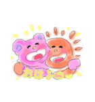 ふわふわきゃらくたー（個別スタンプ：1）