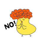 もじゃっとヒヨコ（個別スタンプ：4）
