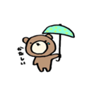 顔に出さないクマたん（個別スタンプ：4）