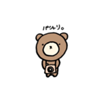 顔に出さないクマたん（個別スタンプ：16）
