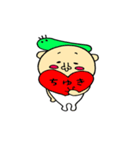 毎日使える 青虫君と男の子（個別スタンプ：36）