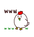 走るニワトリ。（個別スタンプ：31）