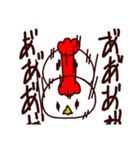 走るニワトリ。（個別スタンプ：37）