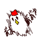 走るニワトリ。（個別スタンプ：38）