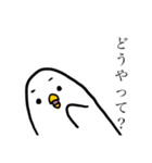おかしなしろいとり（個別スタンプ：24）