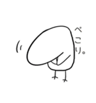 おかしなしろいとり（個別スタンプ：25）