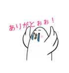 おかしなしろいとり（個別スタンプ：27）