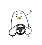 おかしなしろいとり（個別スタンプ：34）