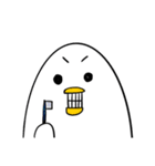 おかしなしろいとり（個別スタンプ：35）
