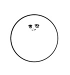 丸顔ってつらいわぁ…（個別スタンプ：3）